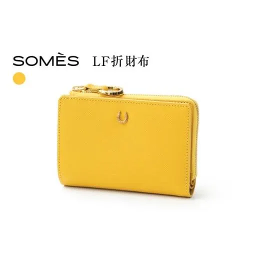 ふるさと納税 財布 北海道 砂川市 SOMES LF折財布 （イエロー）PT-73 ソメスサドル 北海道 砂川市 12260816-c ソメス 財布 レディース 二つ折り 二つ折 2つ折…