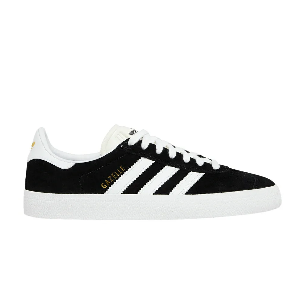 アディダス ガゼル コア 黒色 ブラック 白色 ホワイト ゴールド BLACK WHITE スニーカー メンズ ADIDAS GAZELLE ADV / CORE BLACK CLOUD WHITE GOLD