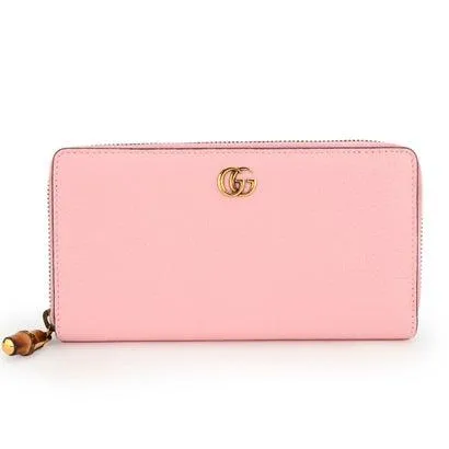 グッチ GUCCI 長財布(ラウンドファスナー) GG マーモント ジップアラウンド ウォレット 739499 AABXM 5823 PINK （ピン
