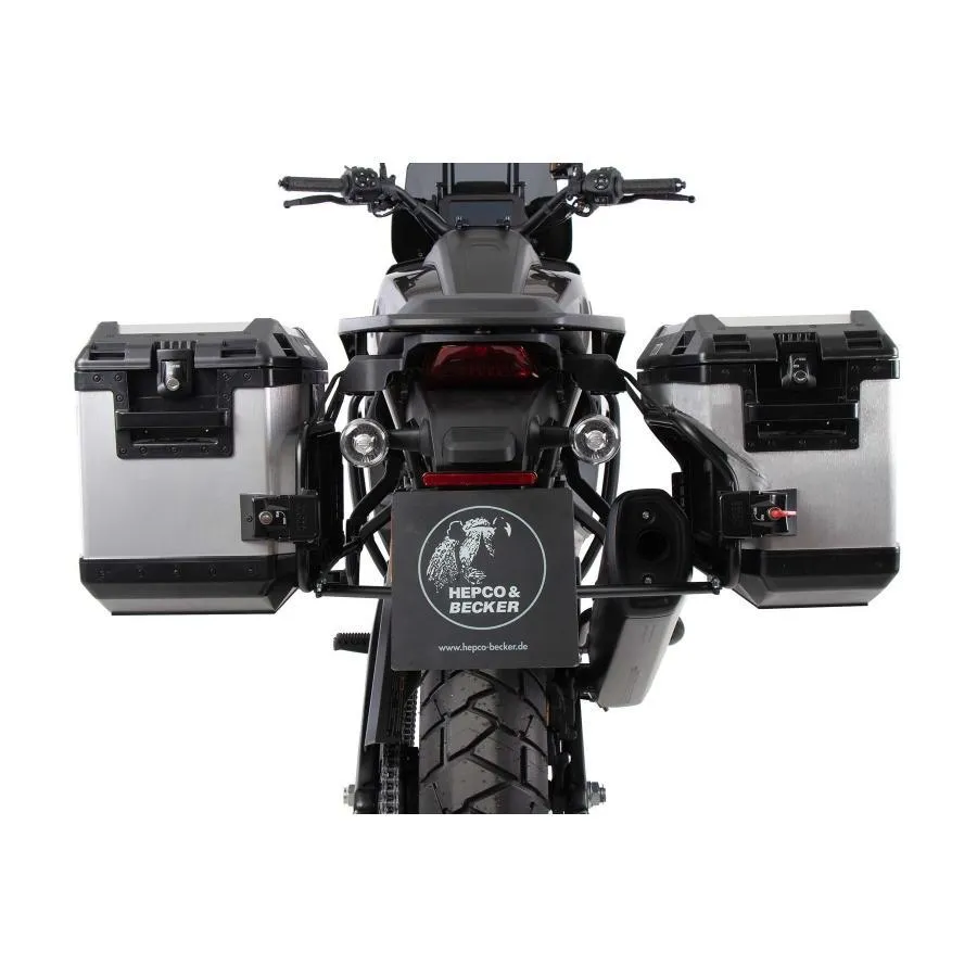 ヘプコ\u0026ベッカー サイドキャリア カットアウトセット シルバー エクスプローラー付 PAN AMERICA1250 SPECIAL パンアメリカスペシャル 65176000001-00-40
