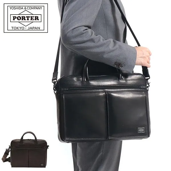 ポーター アメイズ 2WAYブリーフケース 022-03787 ビジネスバッグ 吉田カバン PORTER AMAZE 2WAY BRIEFCASE A4 本革 ビジネス 通勤 出張 ショルダー メンズ 爆買