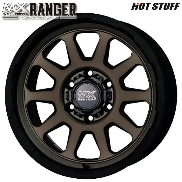 ホットスタッフ マッドクロス レンジャー 18インチ 8.0J 6H139.7 +20 マットブロンズ アルミホイール単品 1本 4本以上送料無料