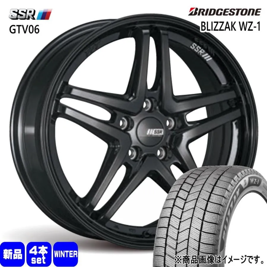 スズキ スイフトスポーツ  ブリヂストン 195/45R17 81Q BLIZZAK WZ-1 冬用 スタッドレスタイヤ GTV06