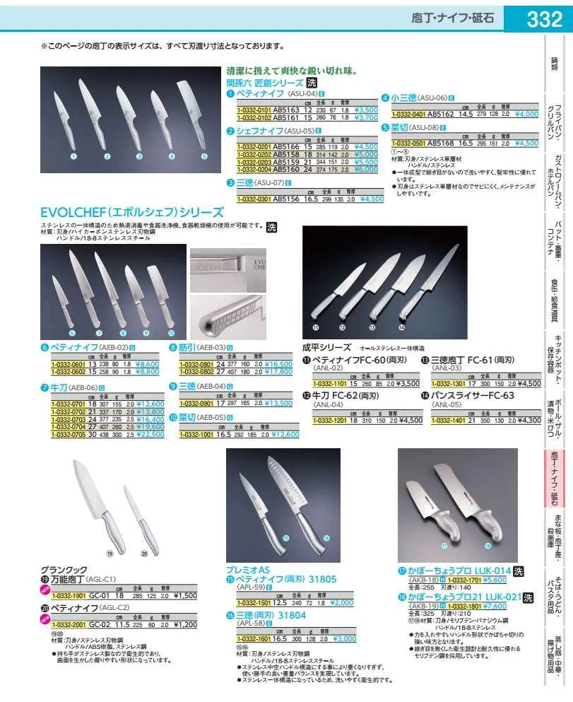 エボルシェフ 三徳 １７cm AEB0401