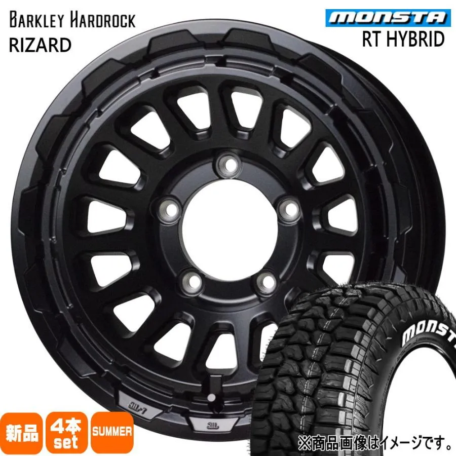 185/85R16 105/103Q モンスタ RT HYBRID 夏用 サマータイヤ BARKLEY HARDLOCK RIZARD JB64 JB23 ジムニー 専用