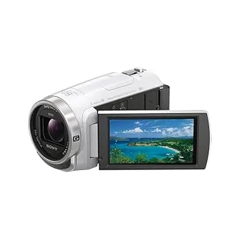 【中古】SONY ビデオカメラHDR-CX675 32GB 光学30倍 ホワイト Handycam HDR-CX675 W