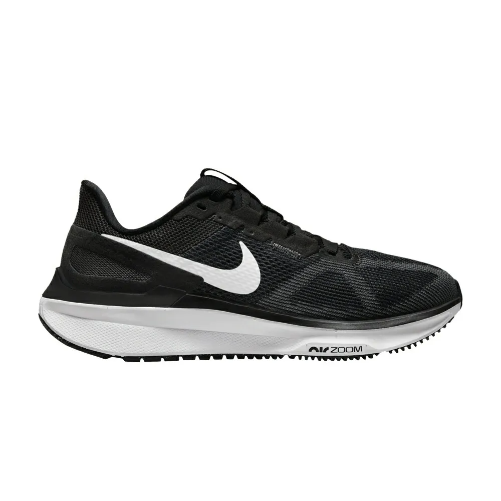 ナイキ ズーム 黒色 ブラック 灰色 グレー 白色 ホワイト BLACK WHITE スニーカー レディース NIKE WMNS AIR ZOOM STRUCTURE 25 / BLACK DARK SMOKE GREY WHITE
