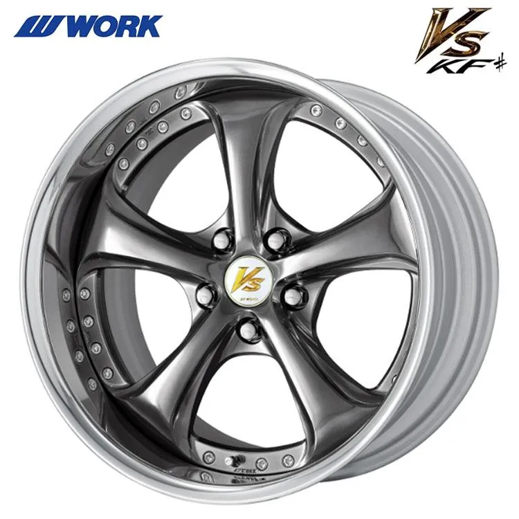 18インチ 5H100 10J 10J-17 5穴 ホイール 【1本単品 新品】 ブリリアントシルバーブラック VS KF# FULL REVERSE DEEP RIM Odisk