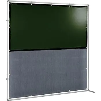 【中古】吉野 遮光火花兼用衝立(ダークグリーン×A種シート)2×2 接続型固定足 YS-22JF-DG-BW 火花用衝立