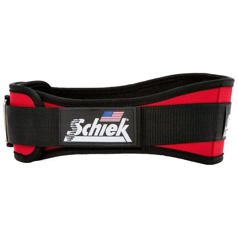 SCHIEK ナイロンリフティングベルト 4 3/4インチ レッド
