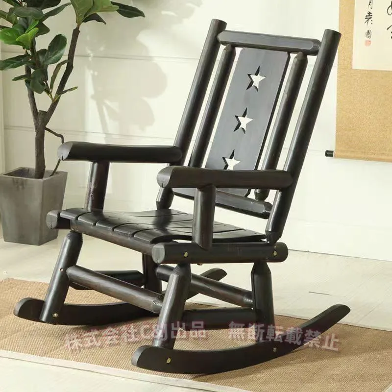 ロッキングチェア 木製 アンティーク風 屋外用 C\u0026J（株) 庭 フロントポーチ パティオ テラス ロッカーラウンジチェア くつろぎ 大人用 丈夫 おしゃれ