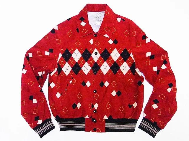 STYLE EYES[スタイルアイズ] スポーツジャケット SE13723 コーデュロイ ARGYLE アーガイル CORDUROY SPORTS JACKET (RED) 送料無料 代引き手数料無料 【RCP】