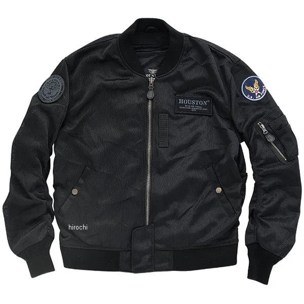 HTVA2311SBK3 HTVA-2311S ヒューストン HOUSTON 春夏モデル メッシュジャケット MA-1 M/C 黒 3XLサイズ HD店
