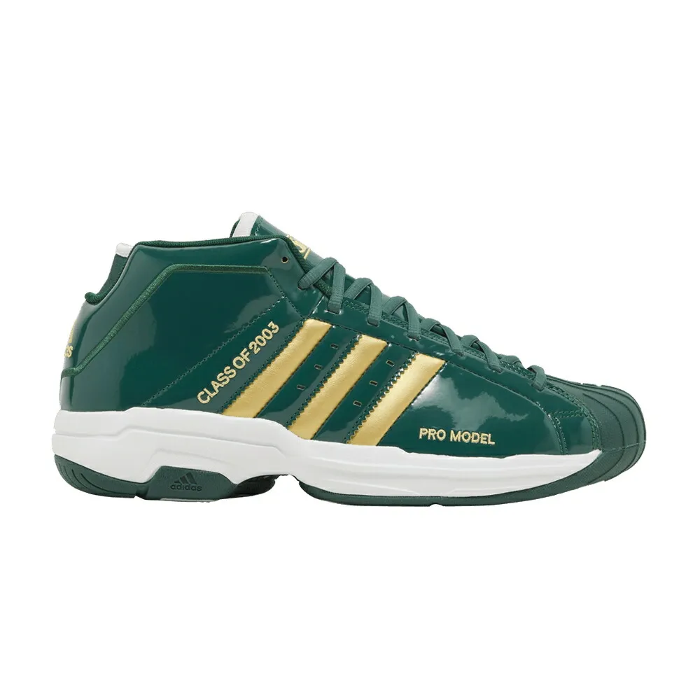 アディダス プロ チーム 緑 グリーン ゴールド プロモデル VSM スニーカー メンズ ADIDAS PRO MODEL 2G / TEAM DARK GREEN GOLD METALLIC