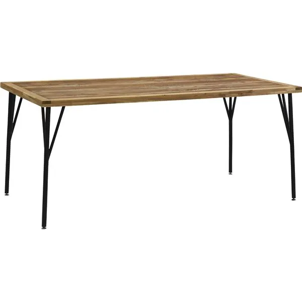 【ポイント20倍】ダイニングテーブル 約幅150 cm 4人掛け用 スチール製 脚付き チェア別売 組立品 リビング プレゼント インテリア家具【代引不可】
