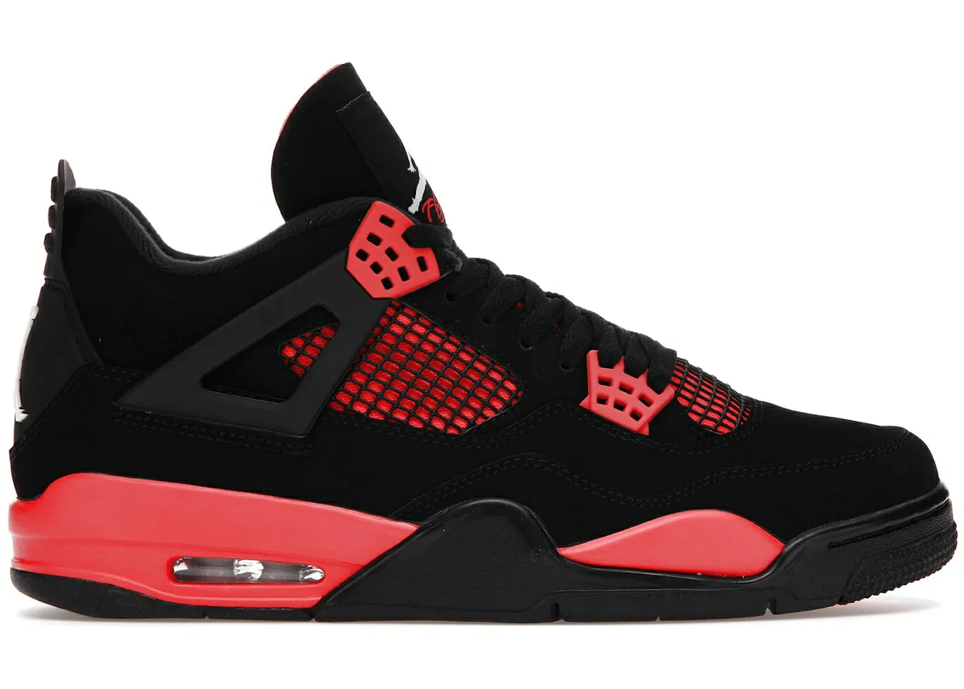 ナイキ ジョーダン 赤 レッド サンダー 黒色 ブラック スニーカー メンズ JORDAN 4 RETRO RED THUNDER / BLACK MULTI COLOR MULTI COLOR