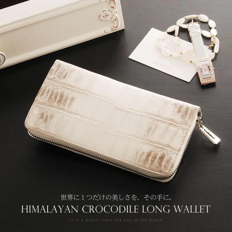 ヒマラヤクロコダイル ラウンドファスナー 長財布 (No.06000522r) 【■SAN■】