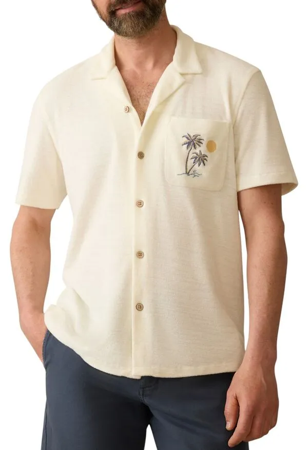ファレティ メンズ トップス シャツ パイル Faherty Men Cabana Towel Terry Shirt South Sand Beach サンド