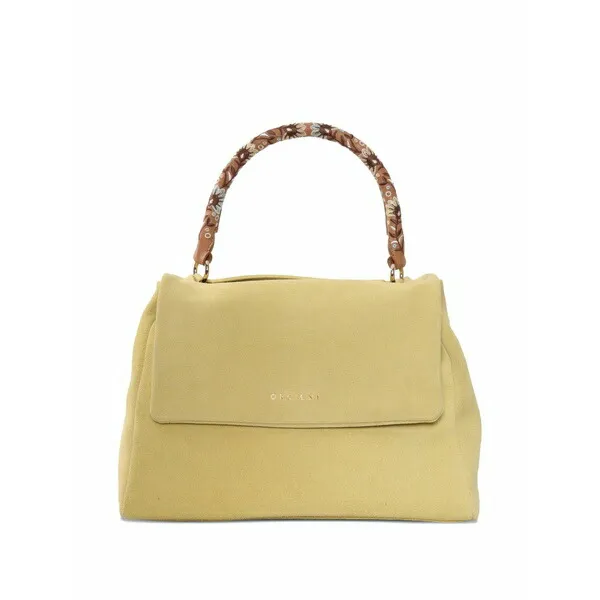 オルチアーニ レディース トートバッグ バッグ Floral-handle tote bag Yellow