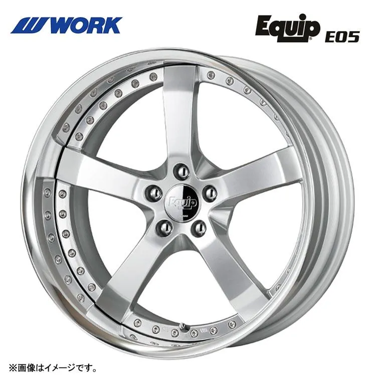 19インチ 5H114.3 10.5J 10.5J-53 5穴 ホイール 【4本セット 新品】  EQUIP E05 BIG CALIPER Rdisk 送料無料 ワーク