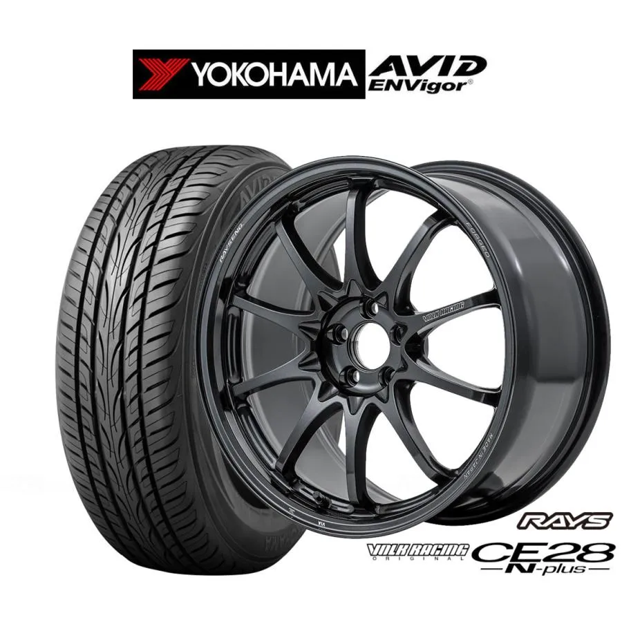 サマータイヤ ホイール4本セット レイズ ボルクレーシング CE28 N-plus ヨコハマ AVID エンビガー (S321) 225/55R18