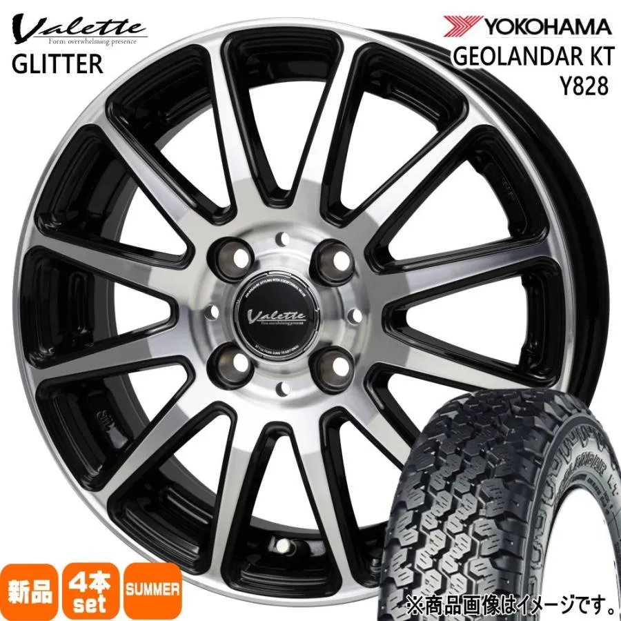 145/80R12 80/78N LT ヨコハマ GEOLANDAR KT Y828 夏用 サマータイヤ Valette GLITTER N VAN アトレー ハイゼット 軽トラ 12インチ