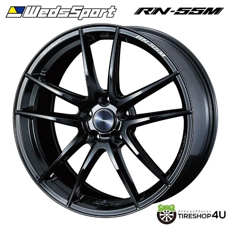 4本購入で送料無料 Weds Sport RN-55M RN55M 18x10.5J 5/114.3 +20 GB グロスブラック 1本価格 【代引き不可】