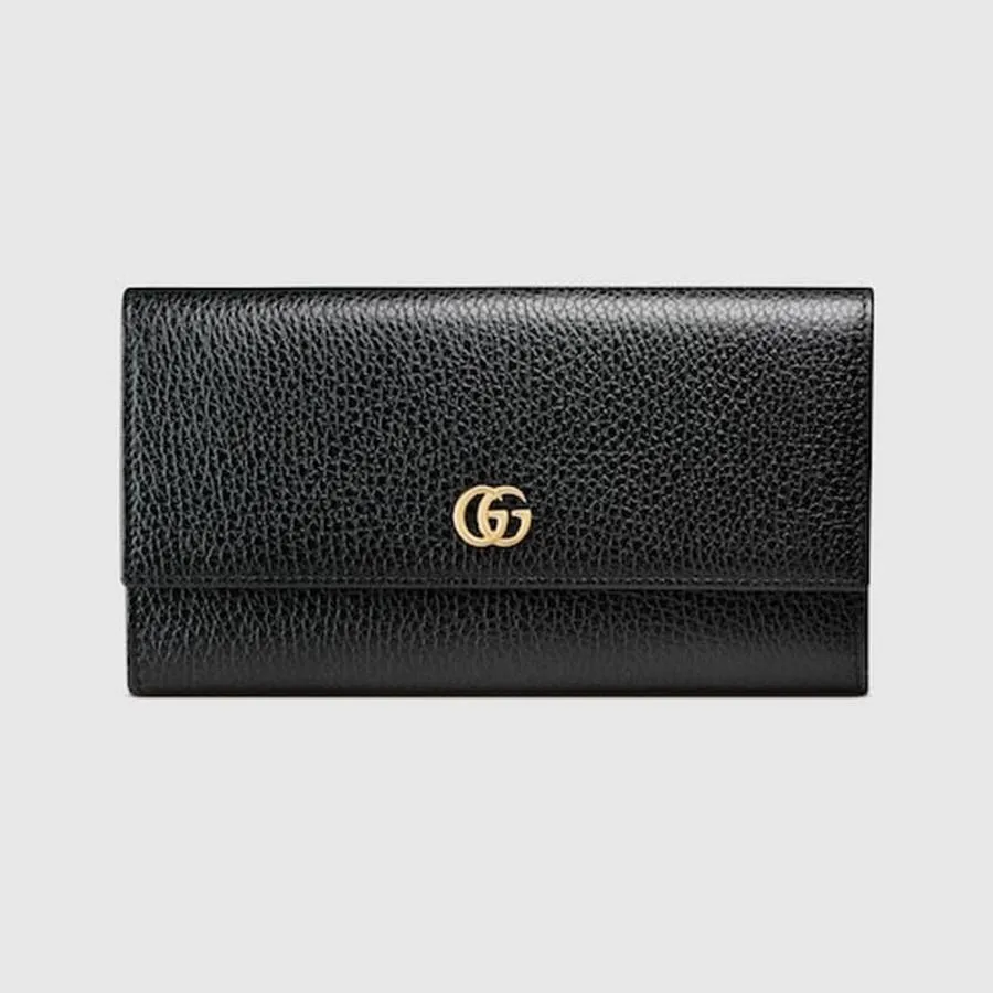 グッチ GUCCI レディース ダブルG コンチネンタルウォレット 財布【ブラックレザー 】【送料無料】【正規品】