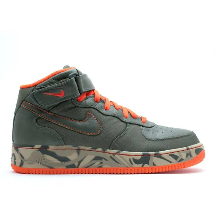 ナイキ Nike 【 Air Force 1 Premium Mid 07 Men Army Olive/Army Olive-Dark Army-Orange 】 Premium プレミアム ミッド メンズ アーミー olive オリーブ