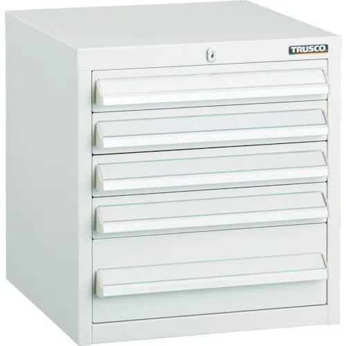 TRUSCO ( トラスコ中山 ) LVR型キャビネット 392X412XH420 引出5段 W ( LVR-423W )