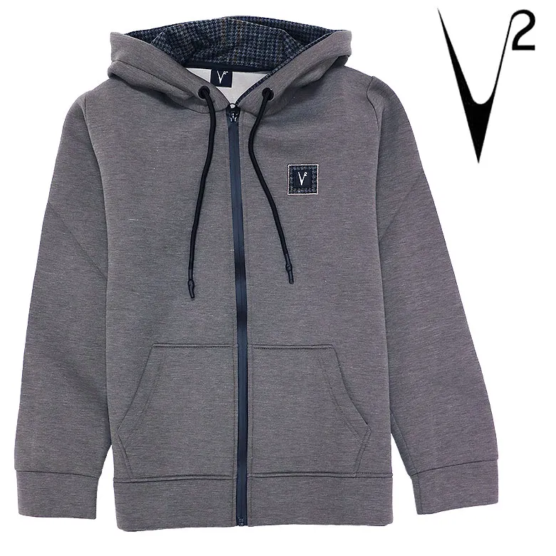 【v2brand】ブイツー パーカー フーディ FELPA ZIP NEOPRENE ジップアップ ネオプレン 暖かい メンズ カジュアル