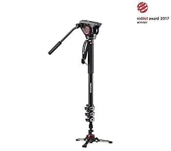 【中古】(未使用･未開封品)Manfrotto 一脚 XPROフルードビデオ一脚 フルード雲台MVH500AH相当品付属 アルミニウム MVMXPRO500