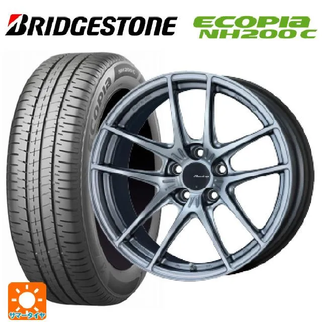 送料無料 サマータイヤホイール 4本セット 195/45R17 81W ブリヂストン エコピア NH200C 正規品 エンケイ レーシング NVR5
