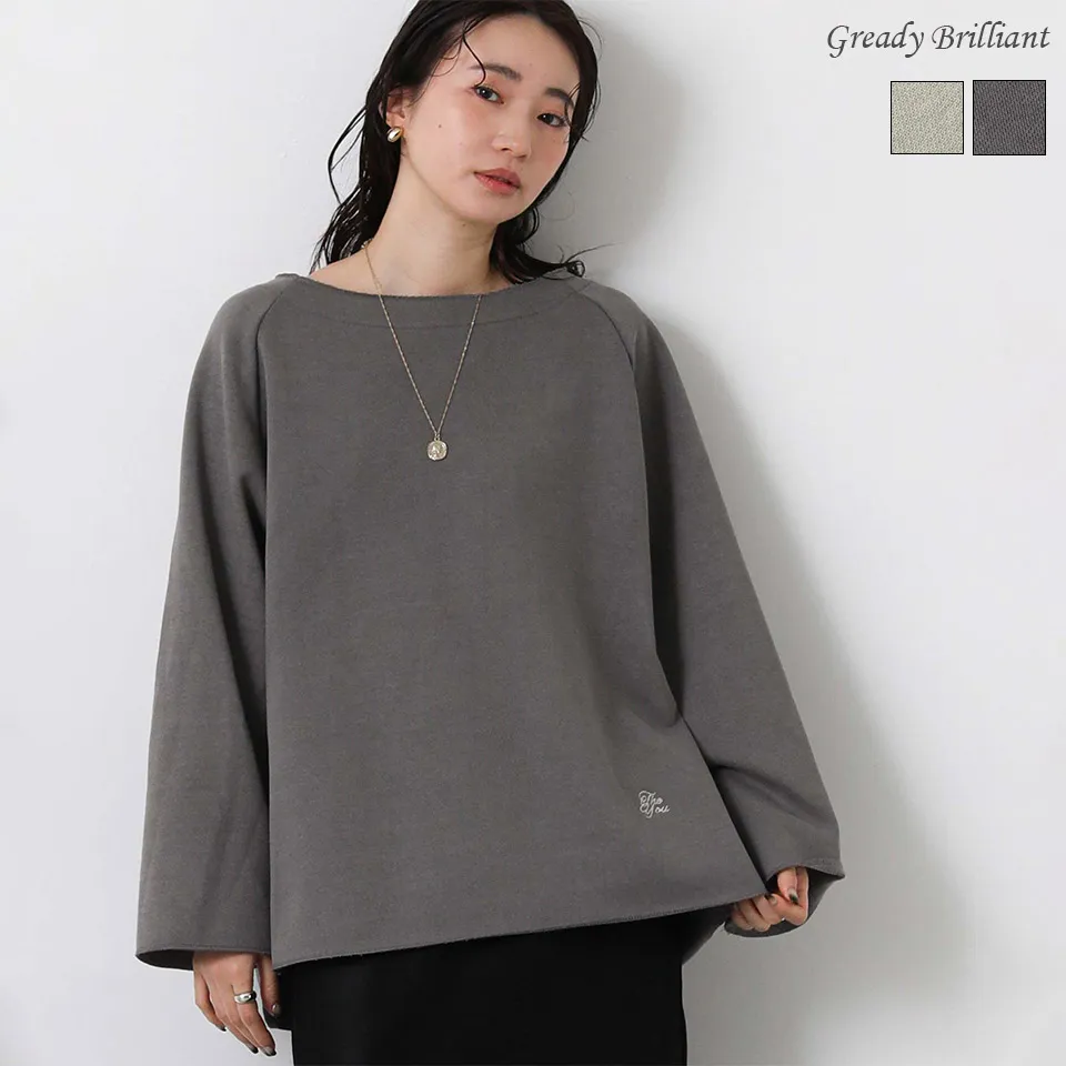 【※４時間限定※ラストスパートクーポン配布中！】【SALE 20%OFF】グレディブリリアン ピグメントボートネックプルオーバー / Gready Brilliant