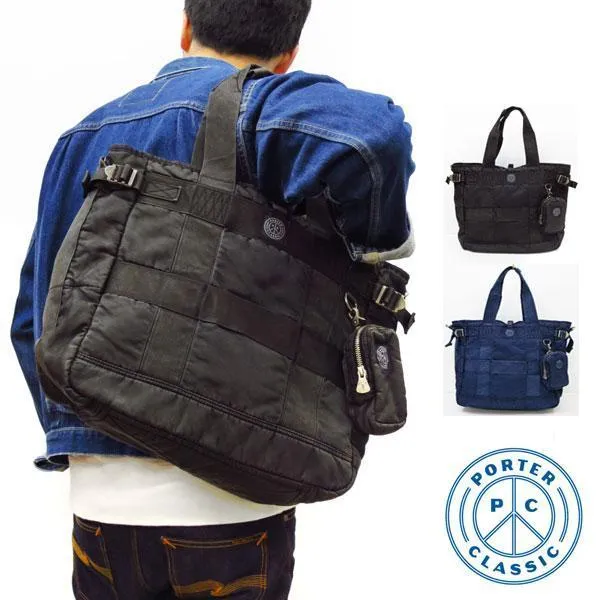 PORTER CLASSIC ( ポーター クラシック ) SUPER NYLON TOTE BAG  ( スーパーナイロン トートバッグ )　015-265 約W38cmxH36cmxD17cm 23.2L