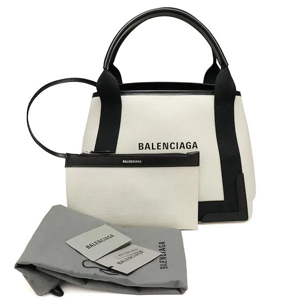 未使用 バレンシアガ バッグ ネイビーカバスS 339933 2HH3N9260 トートバッグ ポーチ付き BALENCIAGA