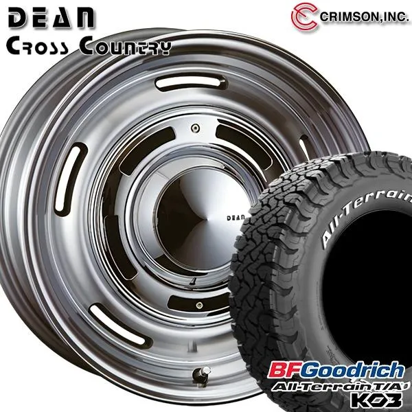 数量限定 サマータイヤ ホイール4本セット 265/70R17インチ 6H139.7 ディーン クロスカントリー グレー BF グッドリッチ オールテレーン T/A KO3 ホワイトレター