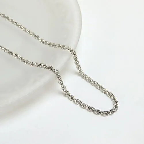 メール便 ギフトケース付き シルバー ネックレス 銀 スクリュー シルバーチェーン 60cm 銀製 プレゼント ギフト silver_s