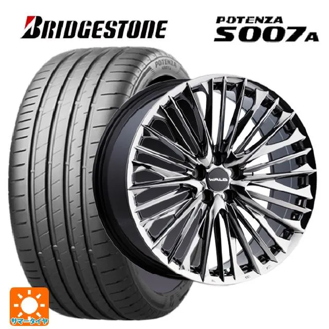 送料無料 サマータイヤホイール 4本セット 225/35R19 88Y XL ブリヂストン ポテンザ S007A 正規品 ヴァルド ジェニュインライン