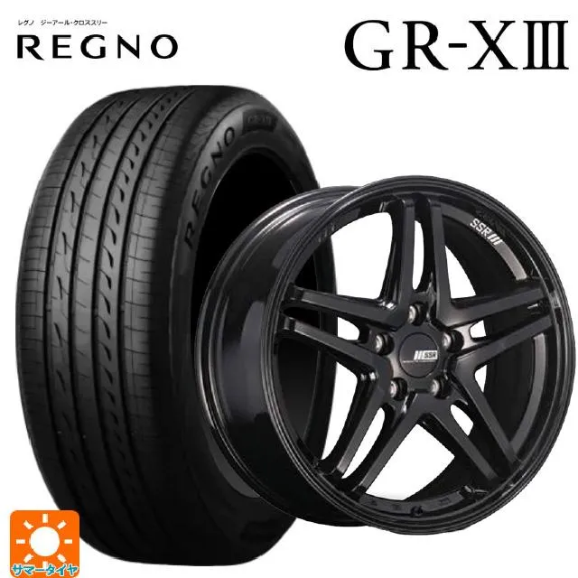送料無料 サマータイヤホイールセット 235/50R18 101V XL ブリヂストン レグノ GR-X3 正規品 タナベ SSR GT V06 18
