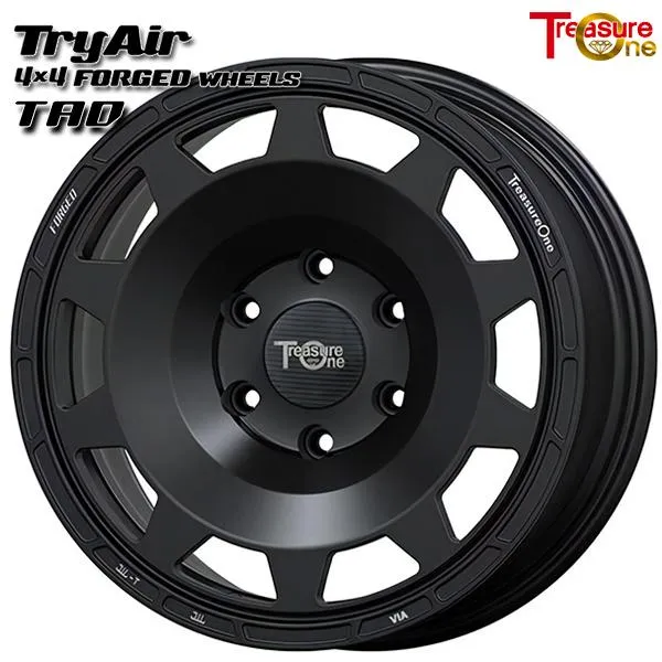 鍛造 トレジャーワン TryAir トライエアー TAD 4X4 20インチ 9.5J 6H139.7 マットブラック アルミホイール単品 4本セット 送料無料