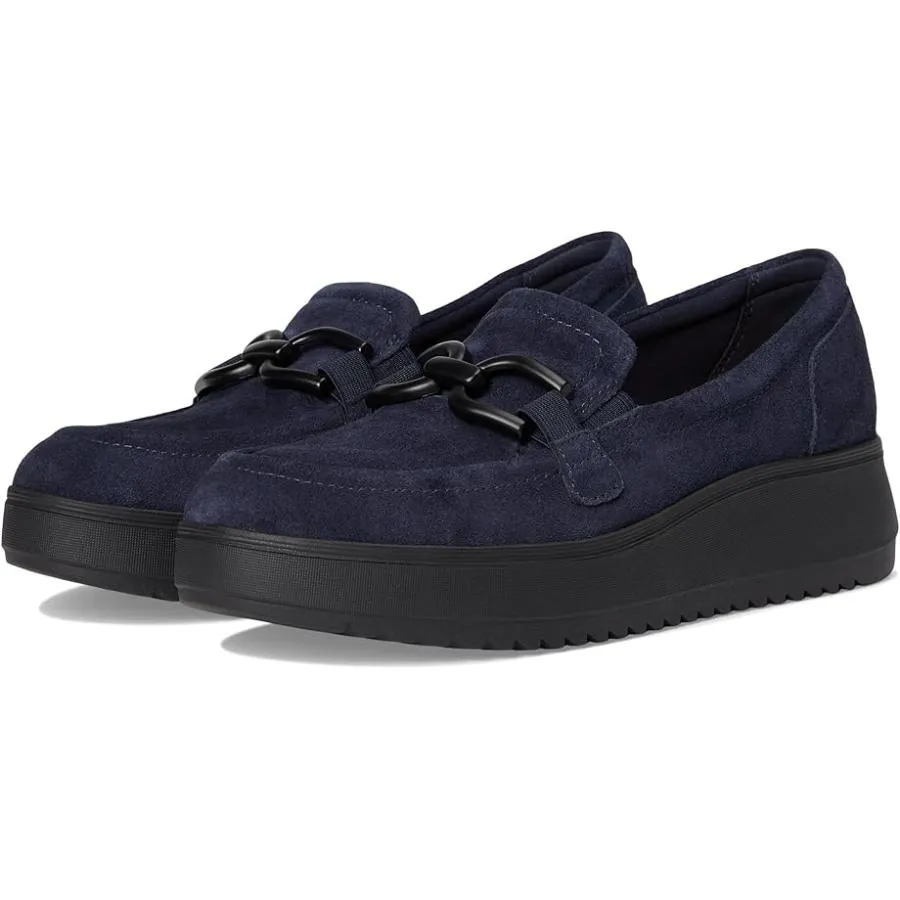 クラークス Clarks Zylah Top レディース ローファー Navy Suede