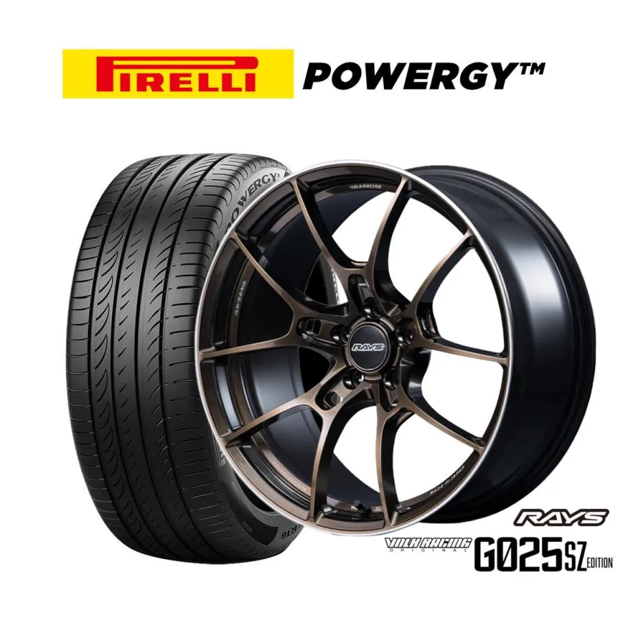 サマータイヤ ホイール4本セット レイズ ボルクレーシング G025 SZ EDITION ピレリ POWERGY (パワジー) 245/40R19