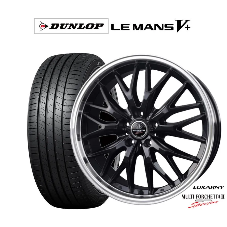 サマータイヤ ホイール4本セット BADX ロクサーニ マルチフォルケッタ２ SP-SPECTOR ダンロップ LEMANS ルマン V+ (ファイブプラス) 245/40R20