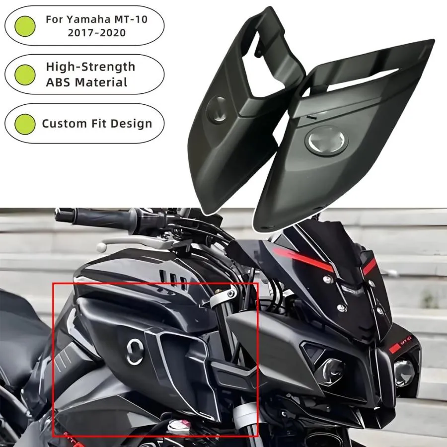 並行輸入品 ヤマハ MT-10 2017-2020 バイクタンクサイド吸気カバー ABS プラスチックフェアリングボディパネル装飾