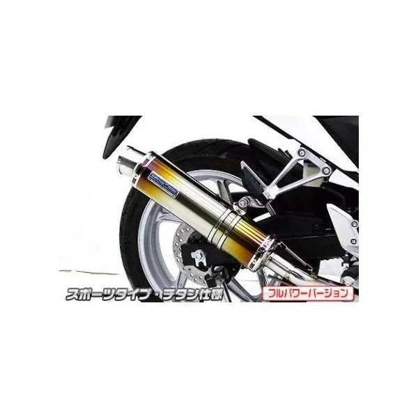 CBR250R（JBK-MC41）11〜13年 ダイナミックマフラー スポーツタイプ フルエキ チタン（フルパワーバージョン） ウイルズウィン（WirusWin）