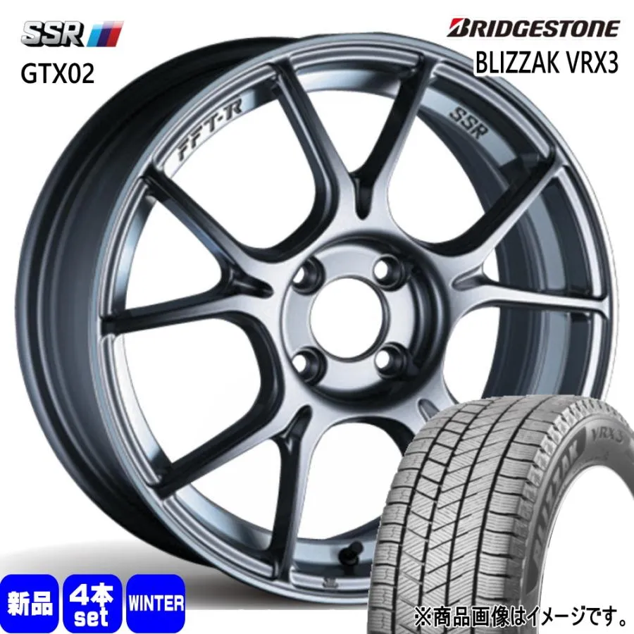 NDロードスター ヤリス アクア フィット  ブリヂストン 195/50R16 88Q XL BLIZZAK VRX3 冬用 スタッドレスタイヤ GTX02 16インチ