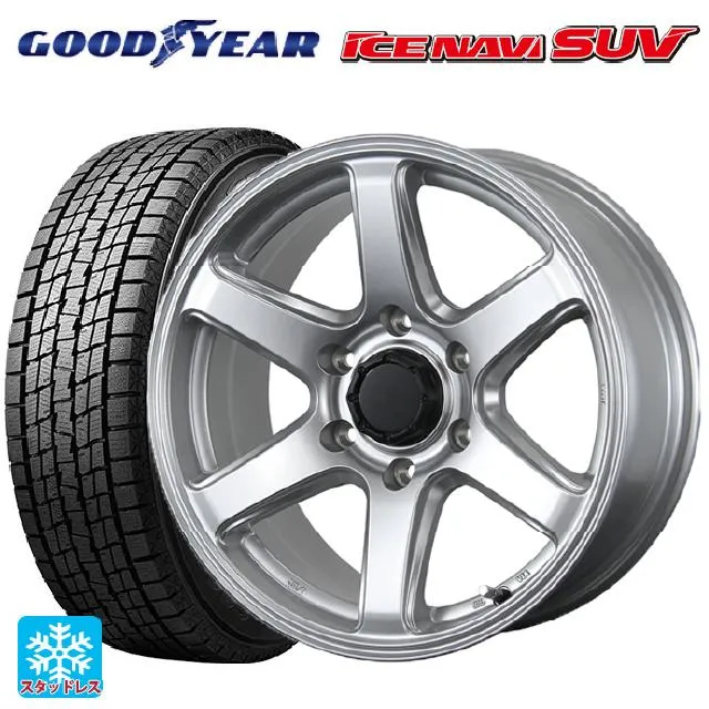 送料無料 スタッドレスタイヤホイール 4本セット 265/70R17 115Q グッドイヤー アイスナビ SUV トピー ME-A # 17-7.5J