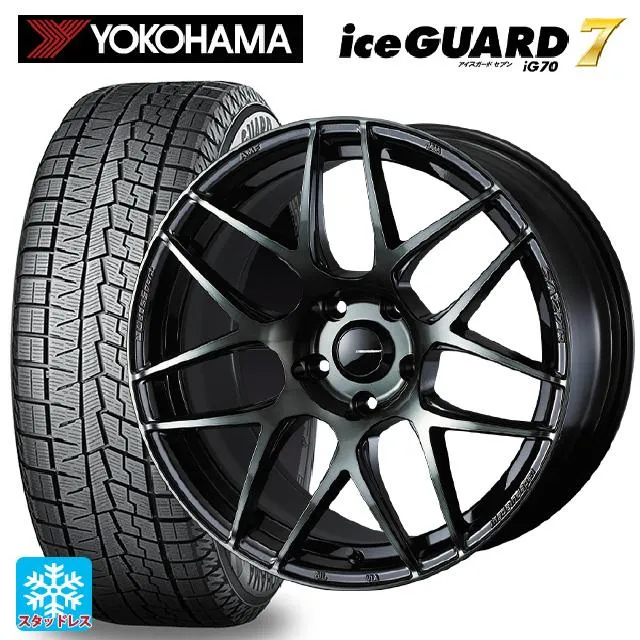 トヨタ ヴォクシー(90系)用 2025年製 205/55R17 95Q XL ヨコハマ アイスガード7(IG70) # ウェッズスポーツ SA27R