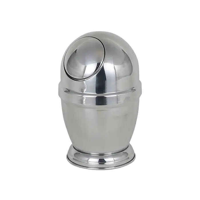ゴミ箱 ALUMINUM DUST BIN MIRROR FINISHED S NB-0629SMF H245mm φ155mm ダルトン